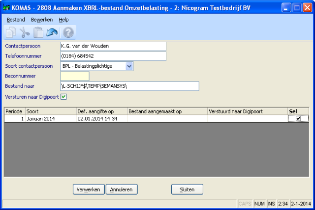 Aanmaken XBRL bestand OB